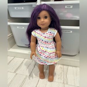 American Girl Doll Truly Me Doll - purple hair. Like new.